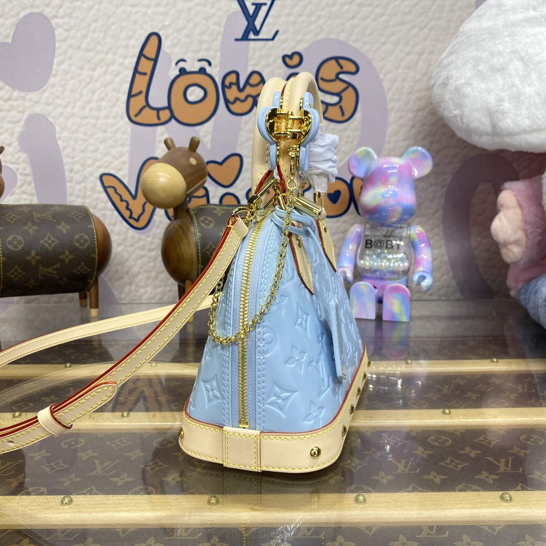 LV M24062 Louis Vuitton Alma BB Bag Sky Blue