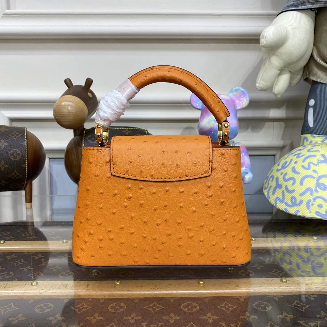 LV N81523 Louis Vuitton Capucines Mini Handbag Orange