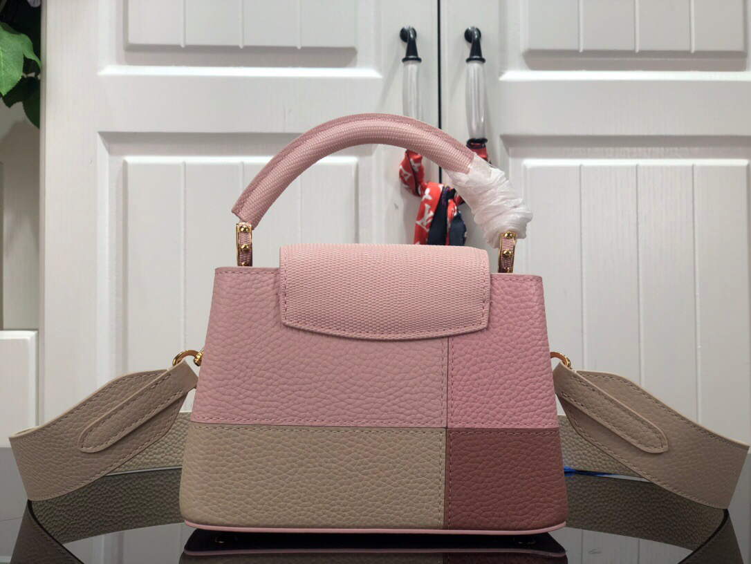 LV M59268 Louis Vuitton Capucines Mini Handbag M59269 Rose