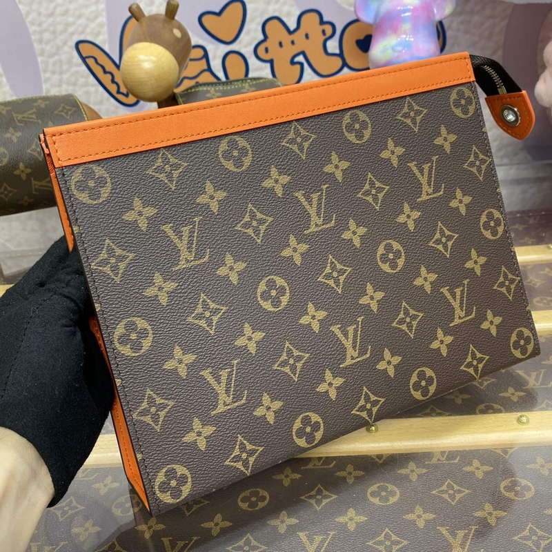 LV M82855 Louis Vuitton Pochette Voyage MM Bag Orange