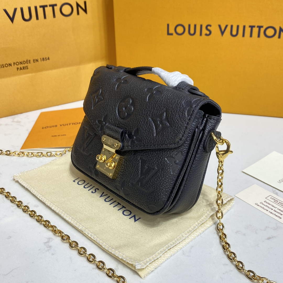 LV M81407 Louis Vuitton Micro M��tis Bag Black