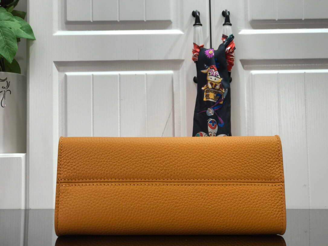 LV M57136 Louis Vuitton Twist one Handle PM M57093 Taurillon Leather Saffron