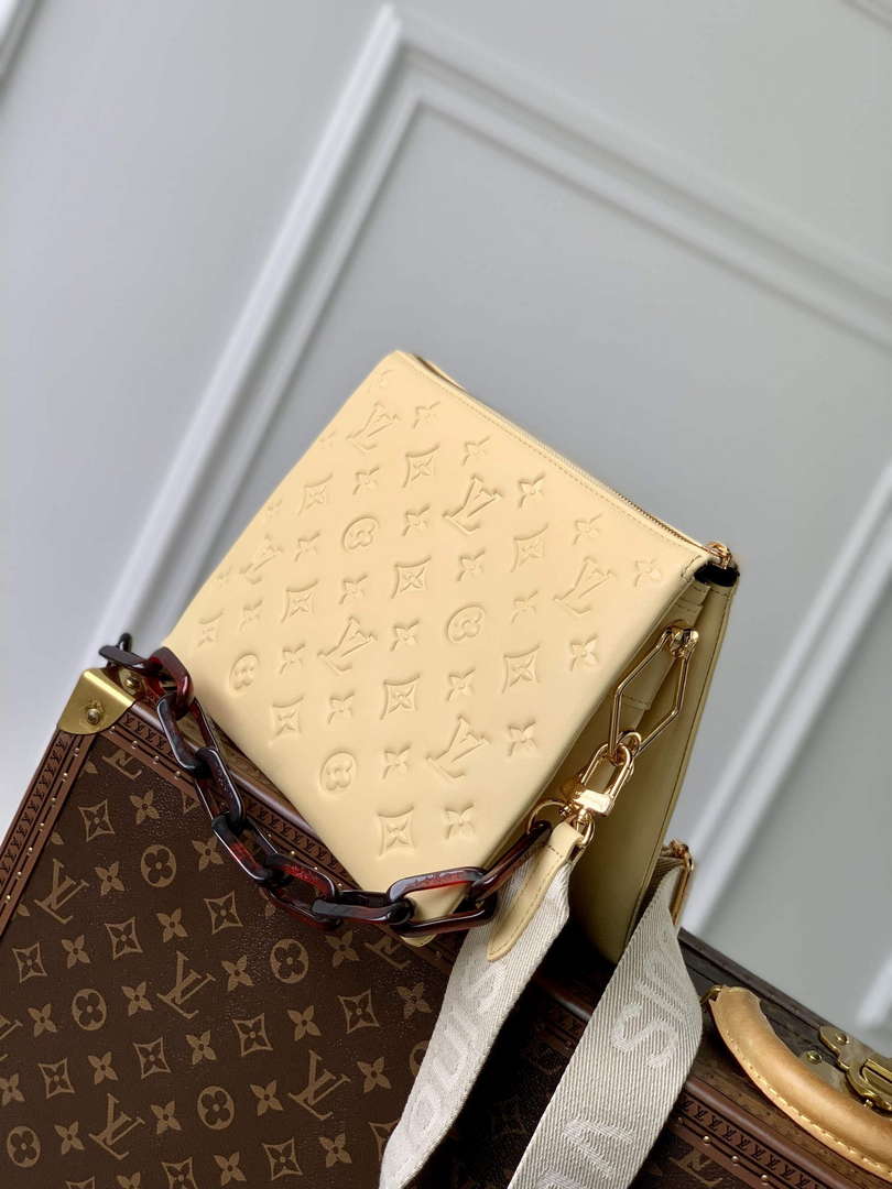 LV M57790 Louis Vuitton Coussin PM Handbag Yellow