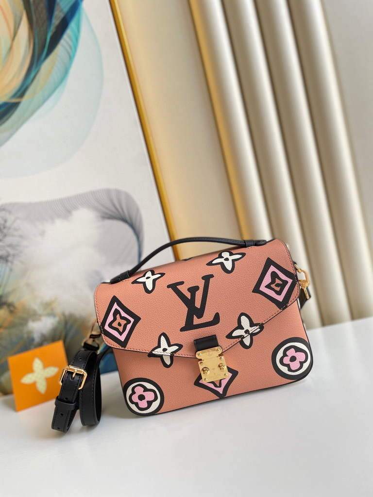 LV M45823 Louis Vuitton M45596 Pochette Metis Bag Arizona Beige