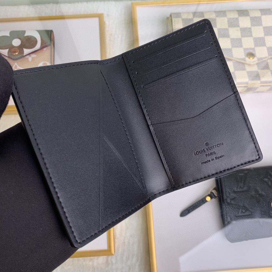 LV N63322 Louis Vuitton Pocket Organizer Damier infini M60111 Black
