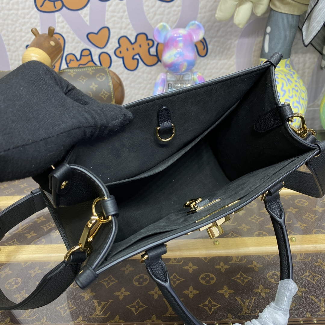 LV M22311 Louis Vuitton Lock   Go Handbag Black