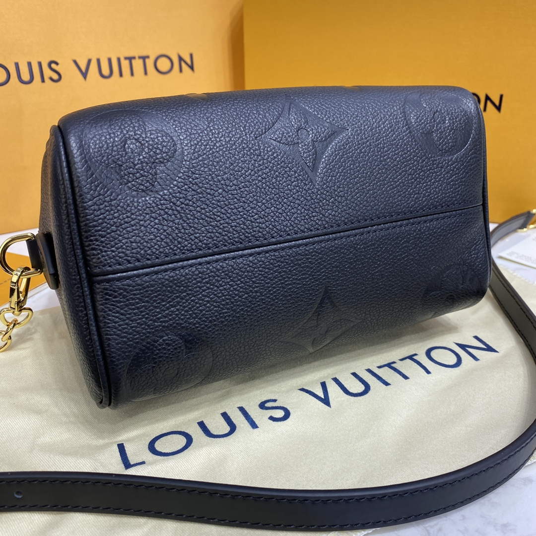 LV M58953 Louis Vuitton Speedy Bandouli��re 20 Bag Black