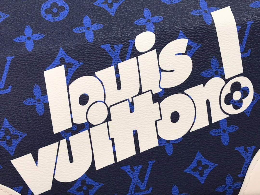 LV M46113 Louis Vuitton Carry It Bag 25cm Monogram Canvas Spring/Summer 2021 Collection Blue
