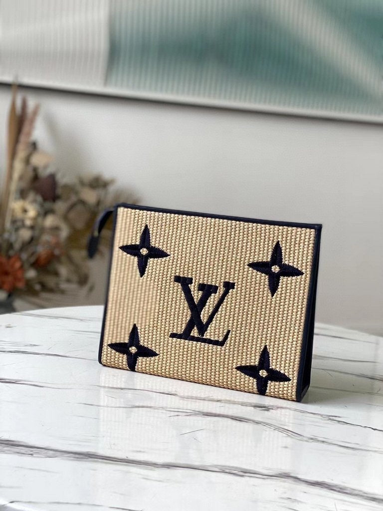 LV M80352 Louis Vuitton M80351 Toiletry Pouch 26 Monogram Canvas Blue