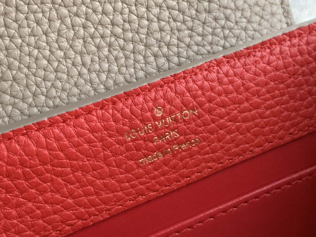 LV M22121 Louis Vuitton Capucines Mini Handbag Gray