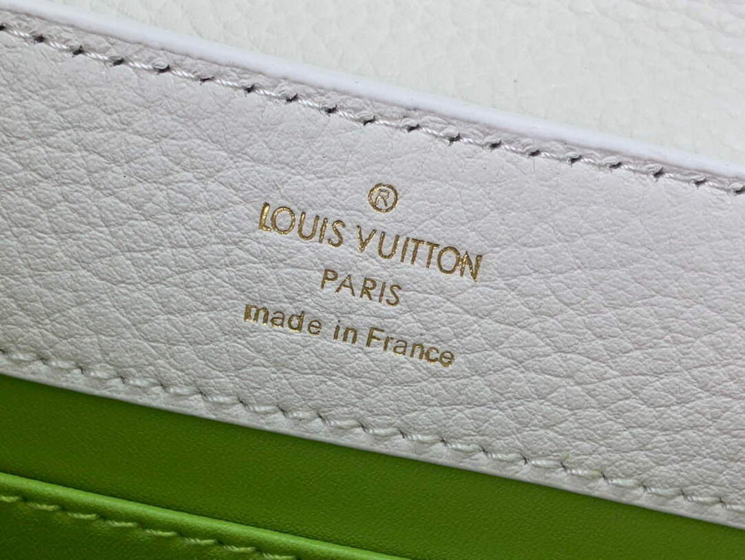 LV M59879 Louis Vuitton capucines mini Bag White Green
