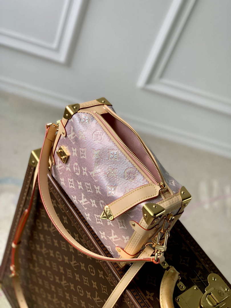 LV M22842 Louis Vuitton Side Trunk Handbag Pink