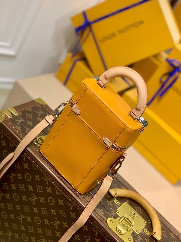 LV M59666 Louis Vuitton Vertical Box Trunk yellow
