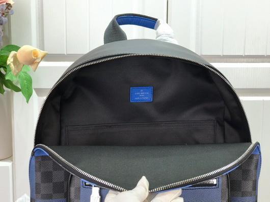 LV N40402 Louis Vuitton Josh Backpack Damier Graphite Blue