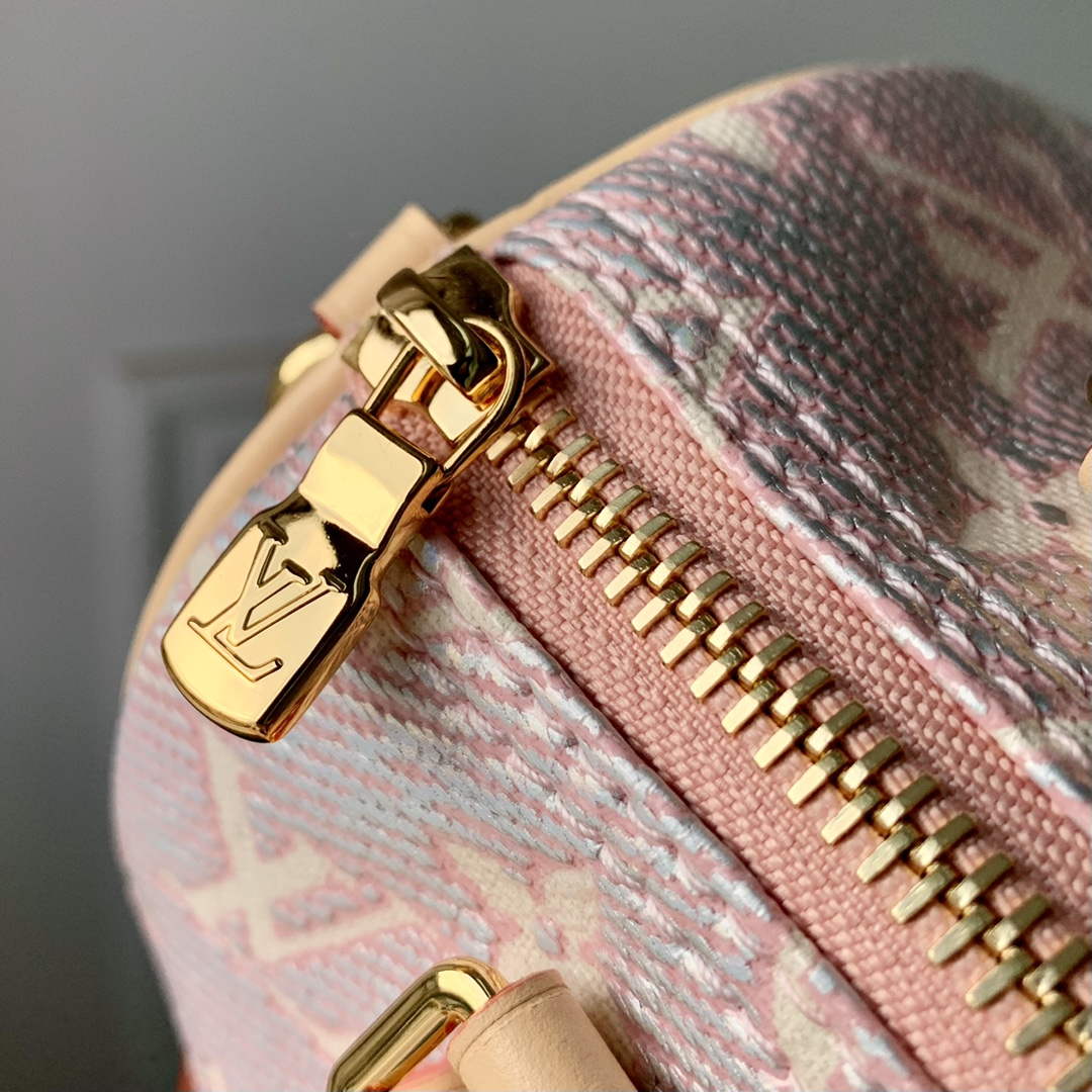 LV M22849 Louis Vuitton Speedy Bandouli��re 20 Handbag Pink