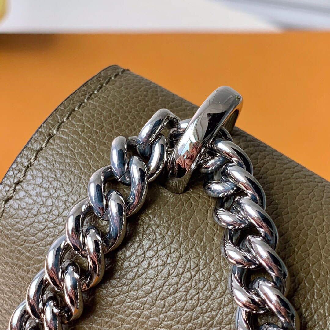 LV M56137 Louis Vuitton Mylockme Chain Bag dark green