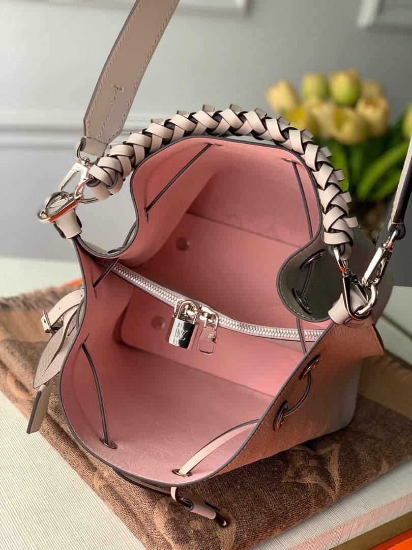 LV M55799 Louis Vuitton Muria Mahina M55800 Bag Galet Gray