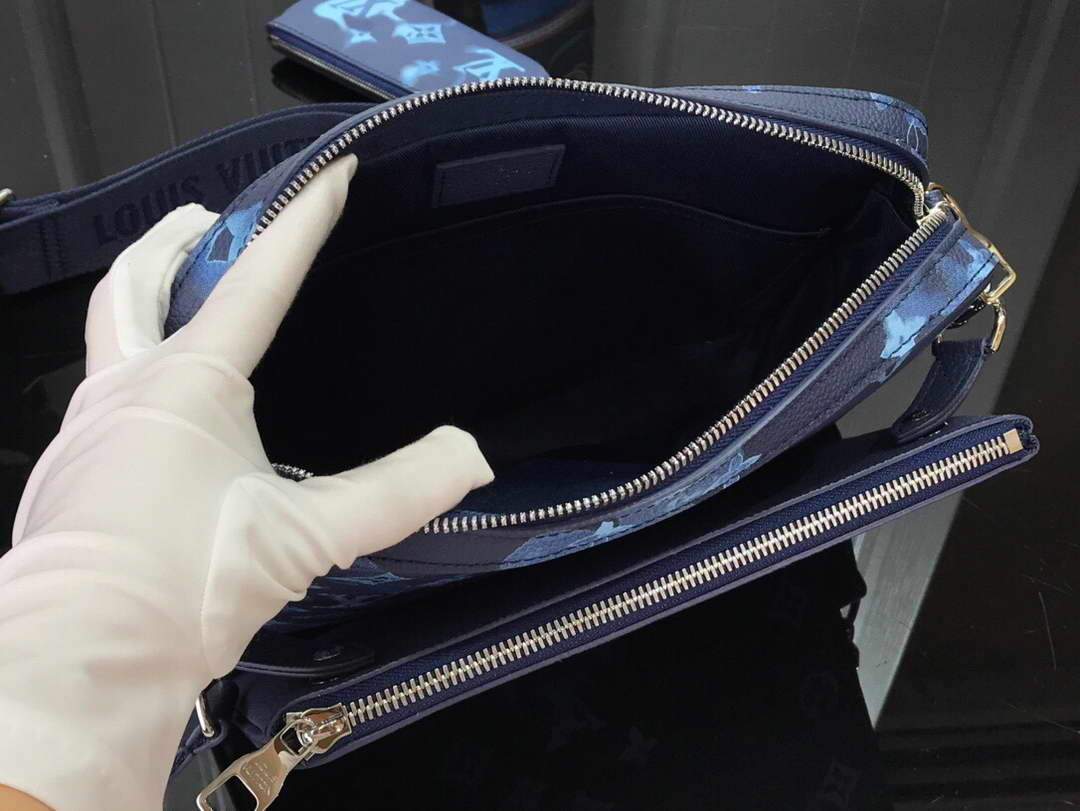 LV M57840 Louis Vuitton Trio Messenger Bag Ink Watercolor