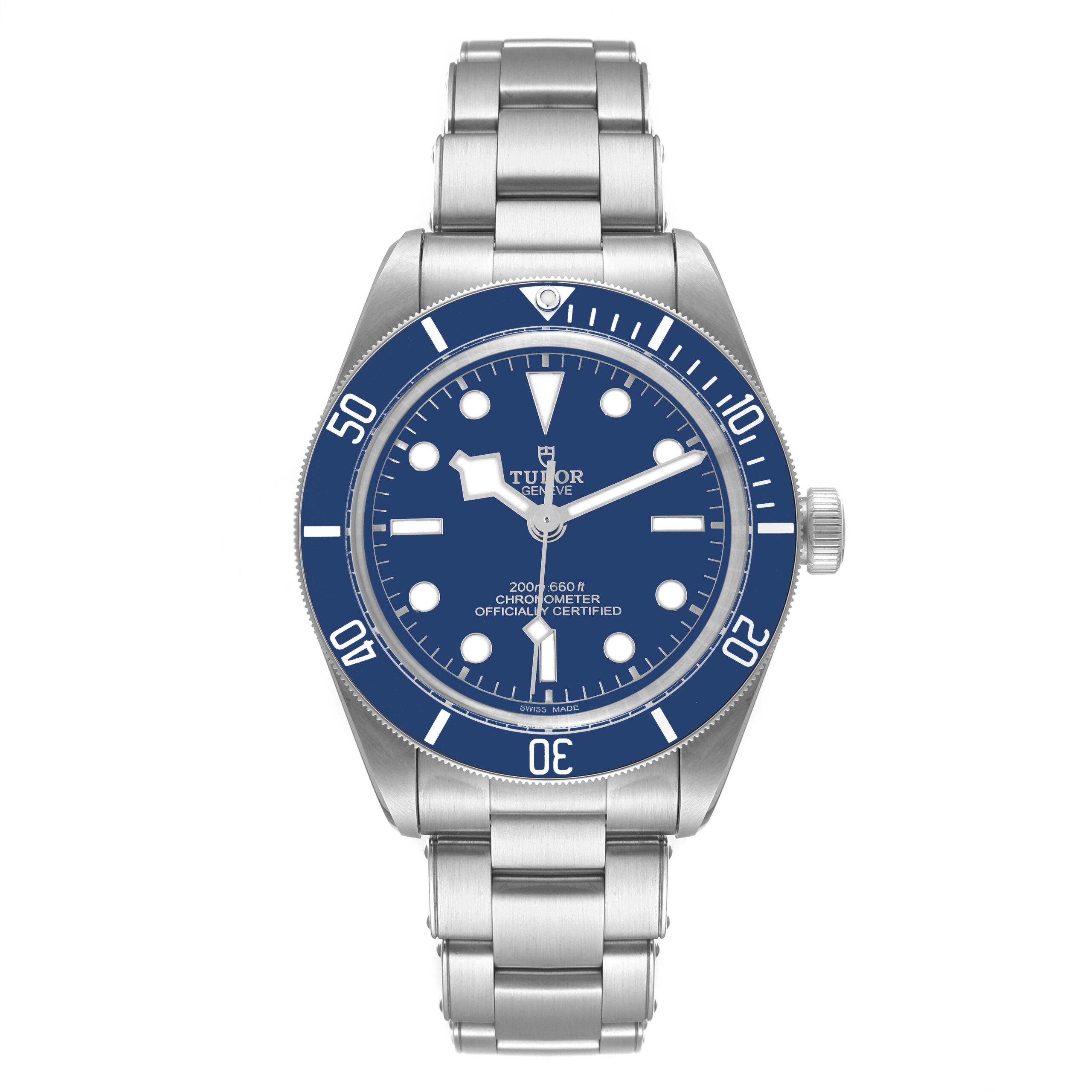 Tudor Black Bay Fifty Eight Blue Dial Bezel Steel Mens Watch 79030 Box Card