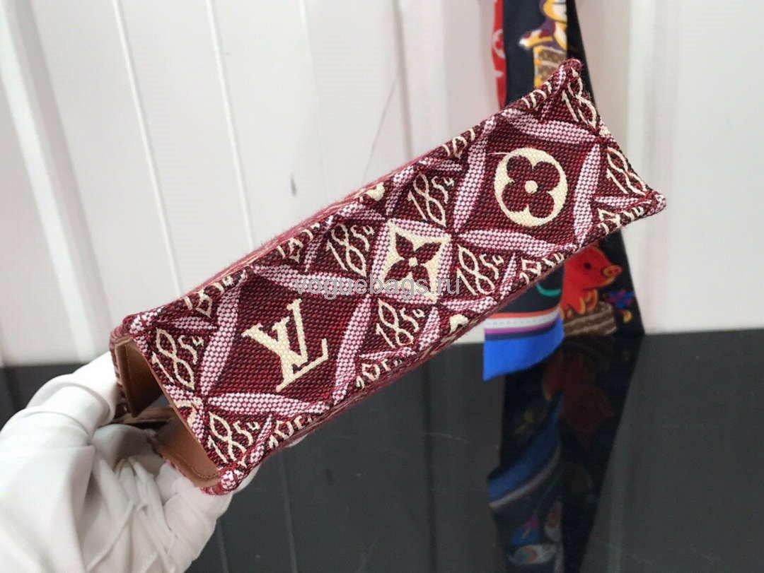 LV M69846 Louis Vuitton Since 1854 Petit Sac Plat Bag Bordeaux Red