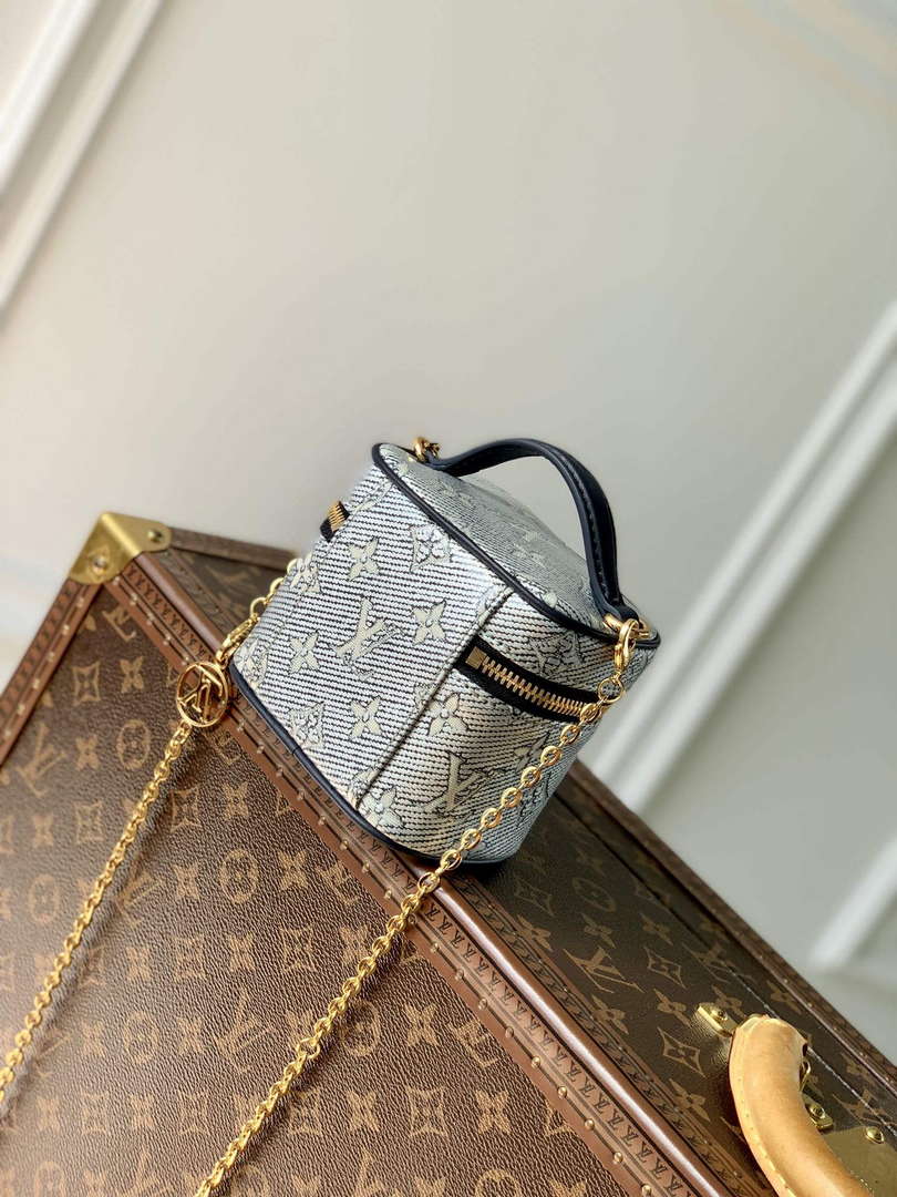 LV M82467 Louis Vuitton Micro Vanity Miniature Bag Blue