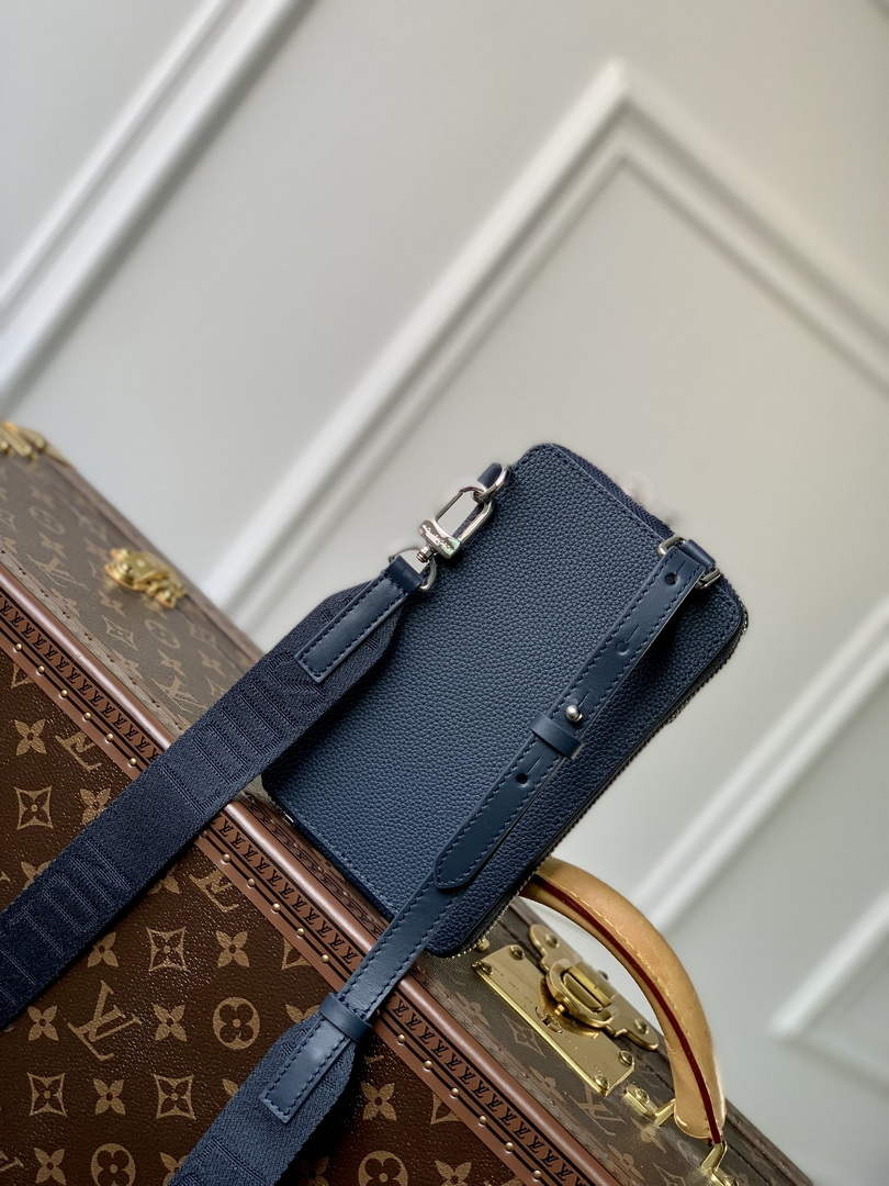 LV M57089 Louis Vuitton Phone Pouch Blue