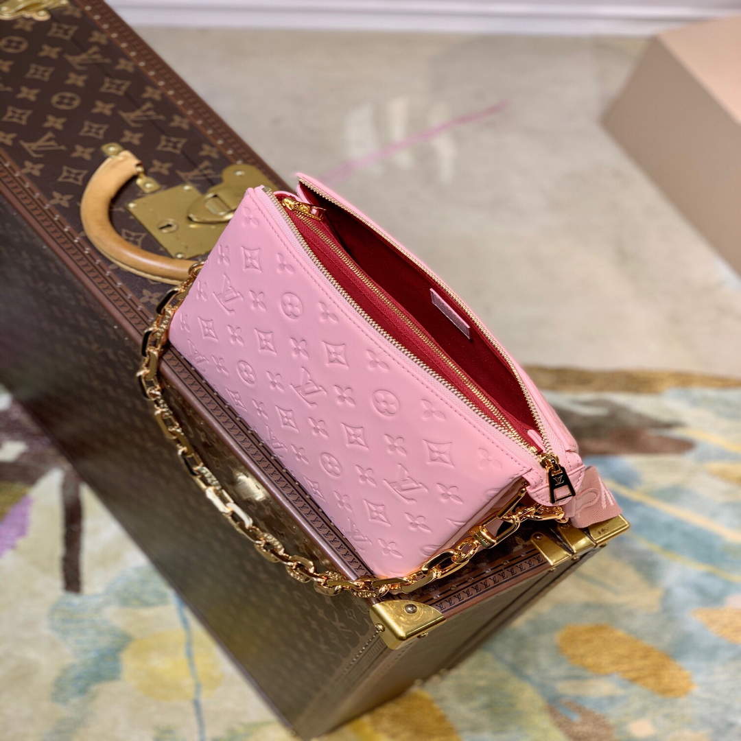 LV M59276 Louis Vuitton Coussin PM Handbag Pink M59277