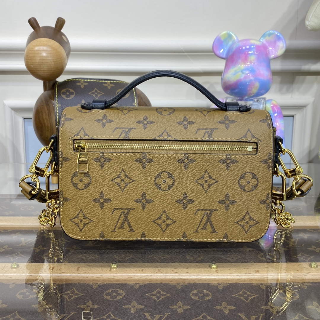 LV M46279 Louis Vuitton Pochette M��tis East West Bag yellow flower