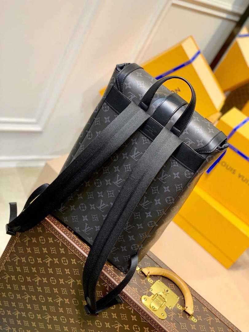 LV M45913 Louis Vuitton Saumur Backpack Black