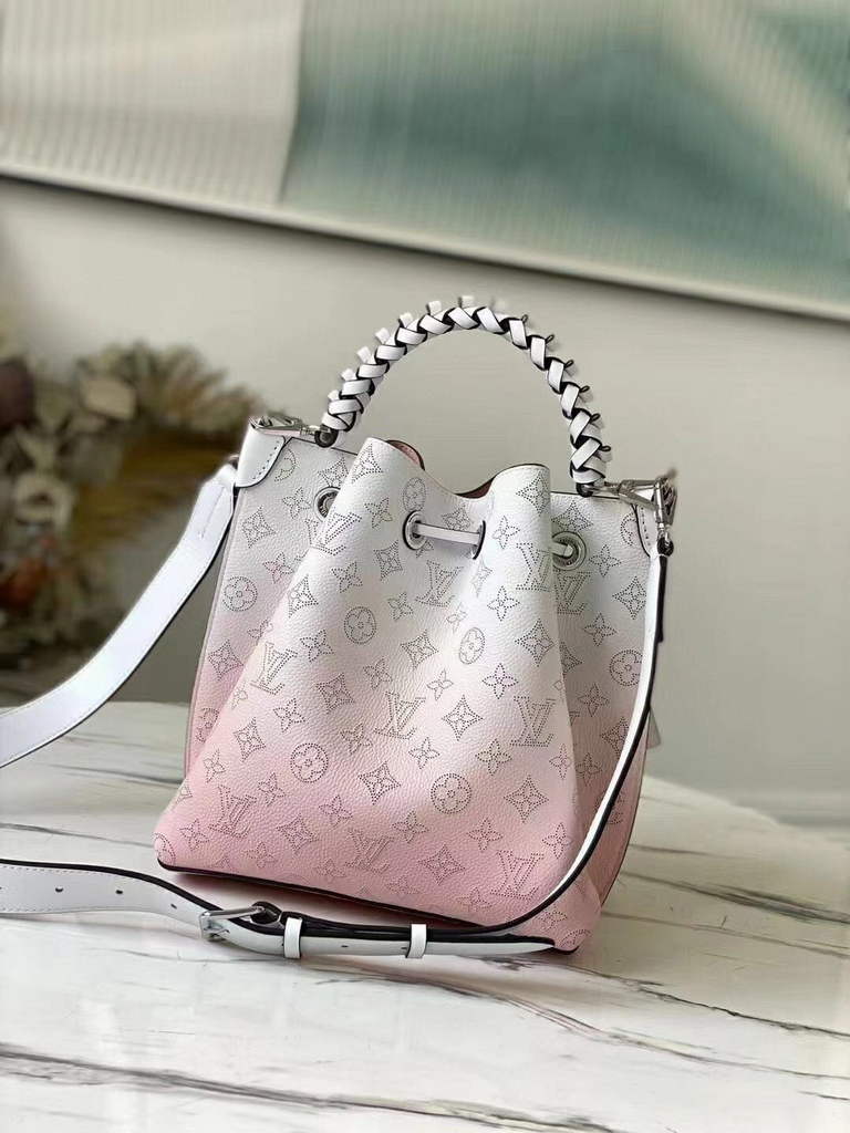 LV M58483 Louis Vuitton M58788 Muria M57853 Mahina Leather Pink