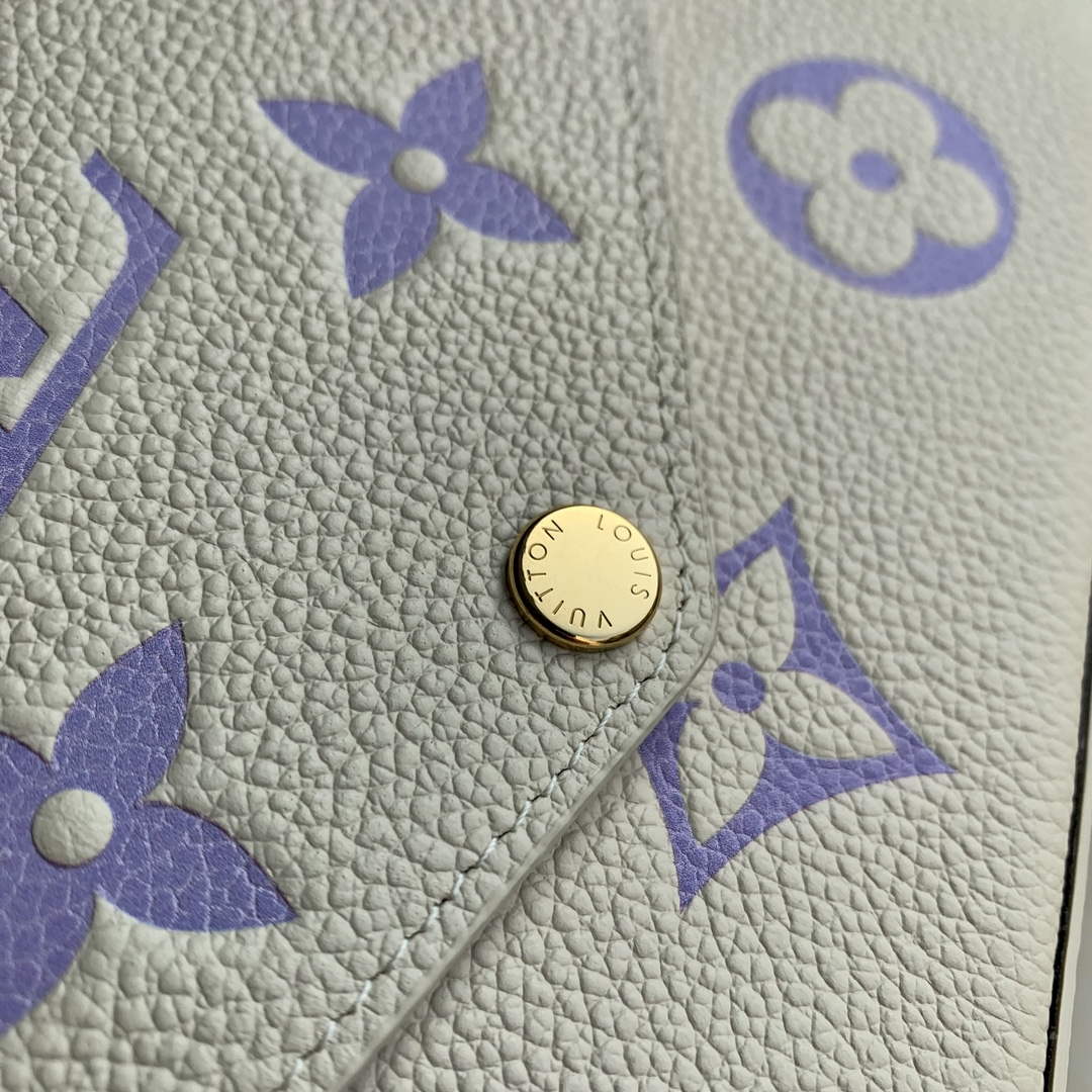 LV M82610 Louis Vuitton Pochette F��licie Bag Taro Purple