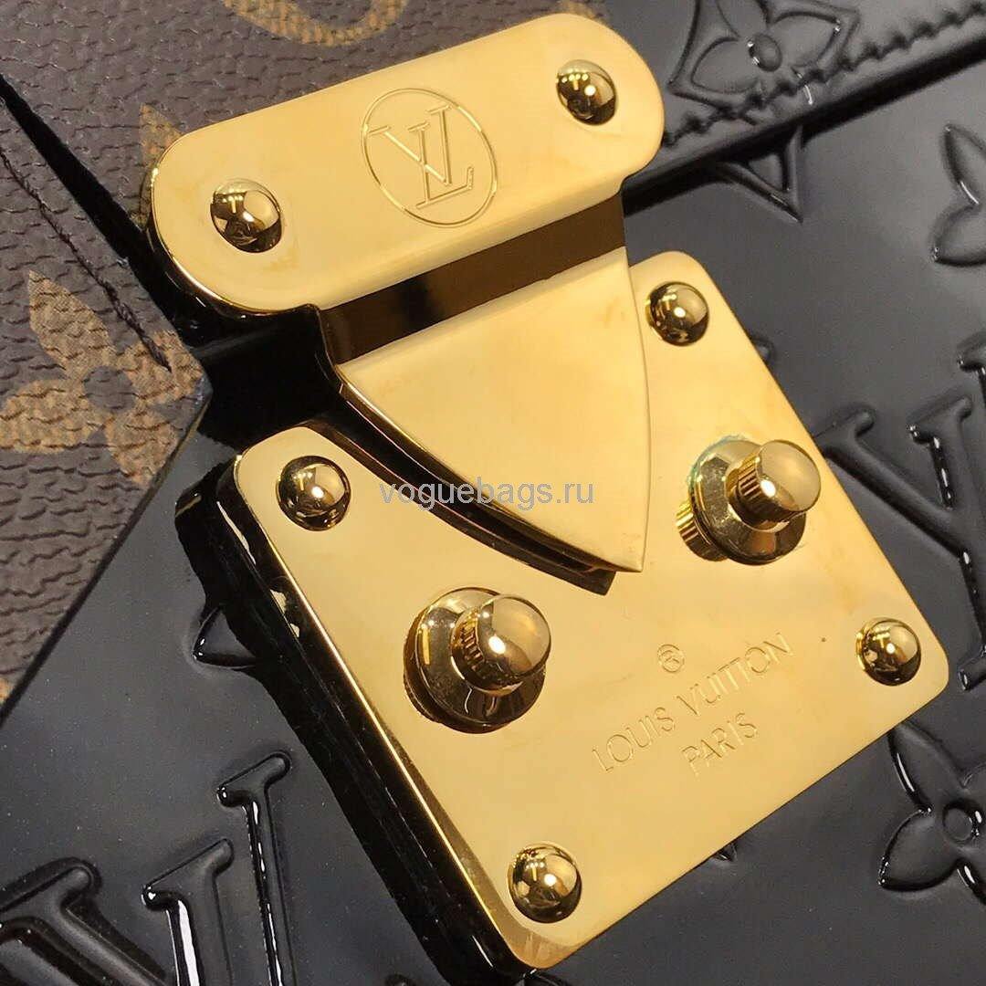 LV M90375 Louis Vuitton Spring Street Monogram Vernis Bag M90514 Black