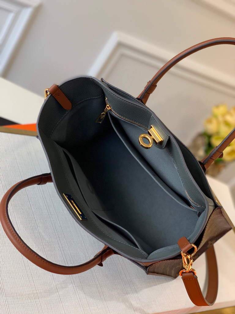 Louis Vuitton M55302 LV M53823 on my side MM M53825 High end Leathers Bag Gray