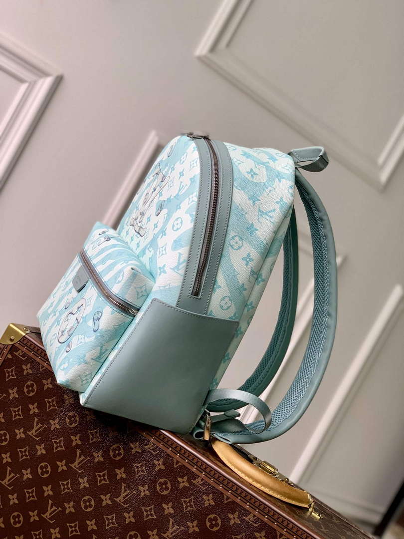 LV M22519 Louis Vuitton Discovery Backpack Crystal Blue