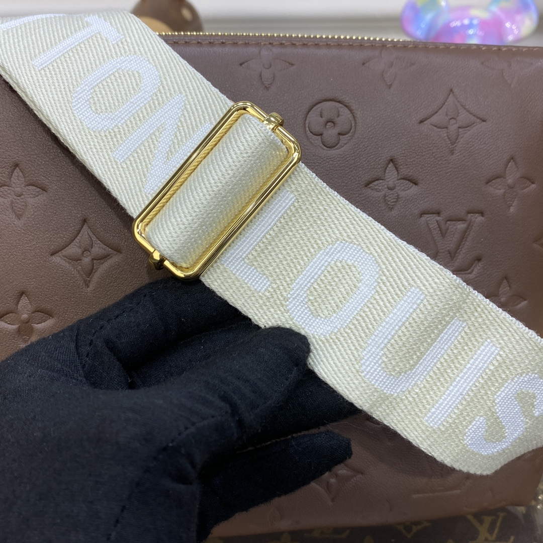 LV M21263 Louis Vuitton Coussin PM Bag Taupe Brown
