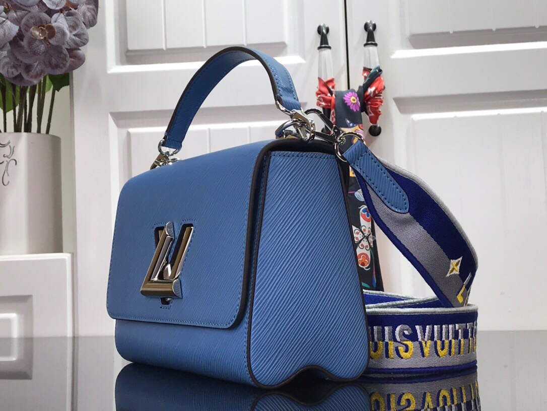 LV M57505 Louis Vuitton Twist MM Epi Grained Cowhide Leather