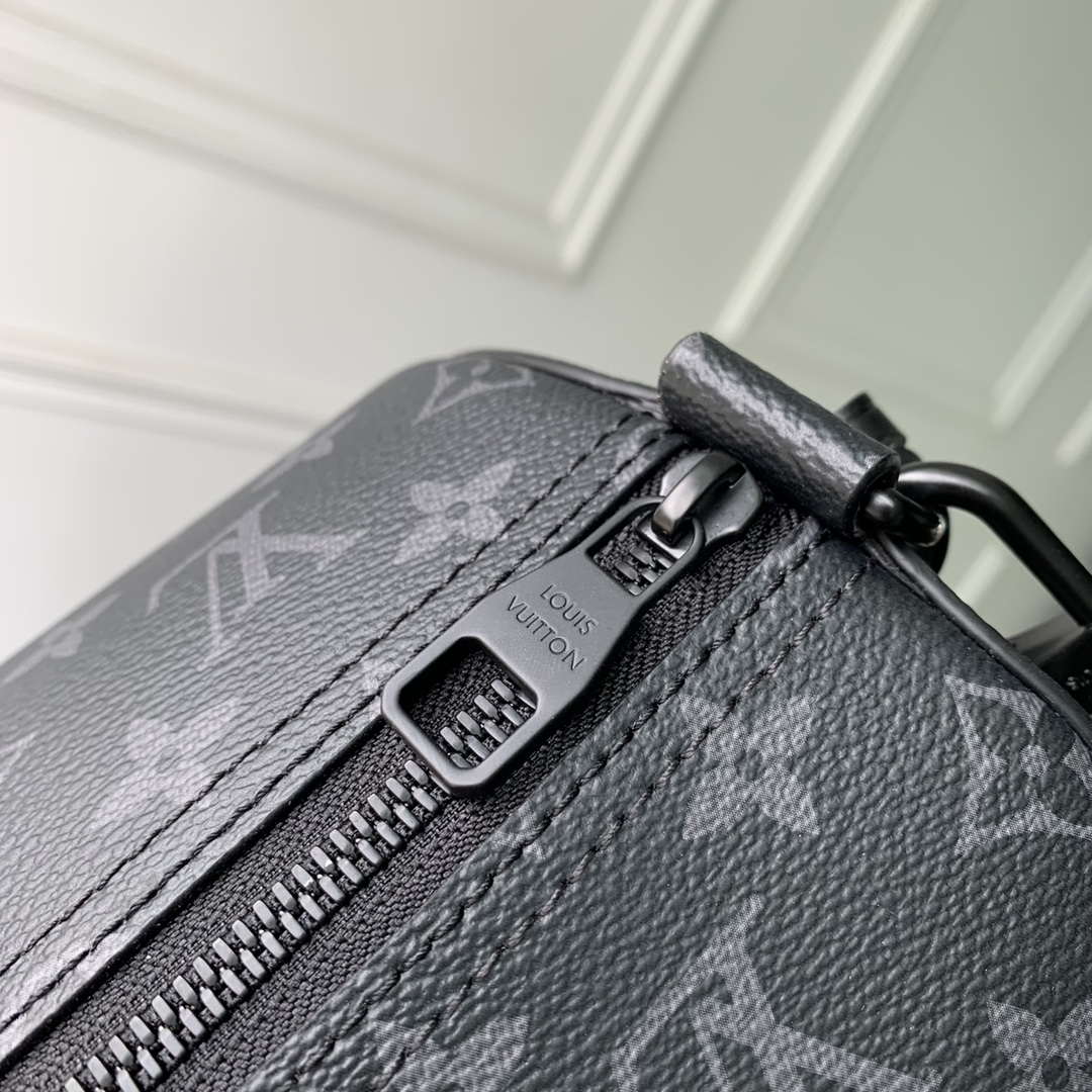 Louis Vuitton LV M46796 Soft Polochon MM Monogram Eclipse