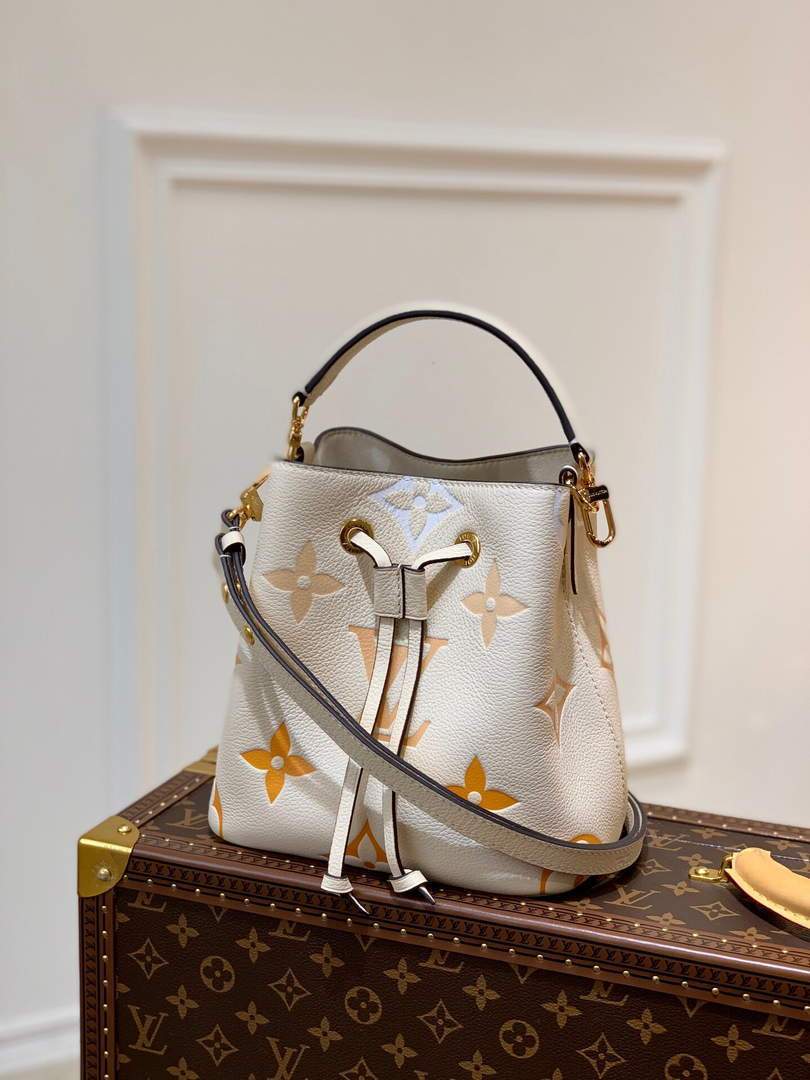 LV M45716 Louis Vuitton NONO BB Bag Cream/Saffron