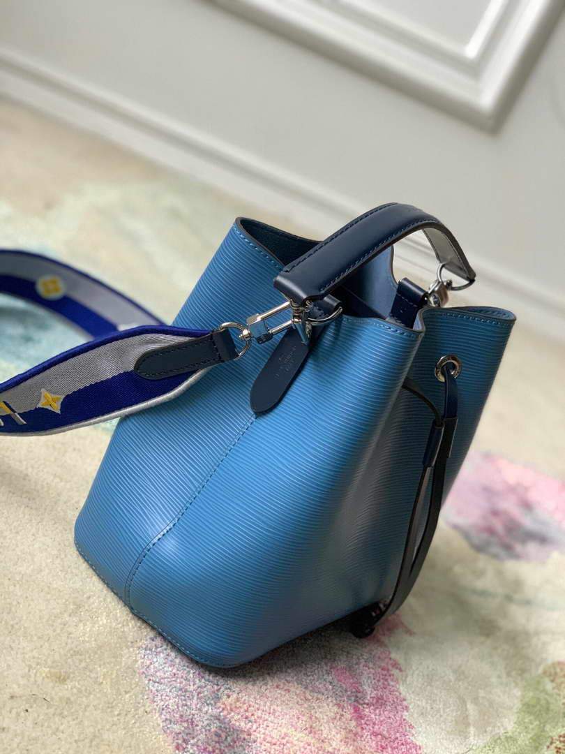 LV M57691 Louis Vuitton N��oNo�� BB Bucket Bag M57693 M57706 Bleuet Blue