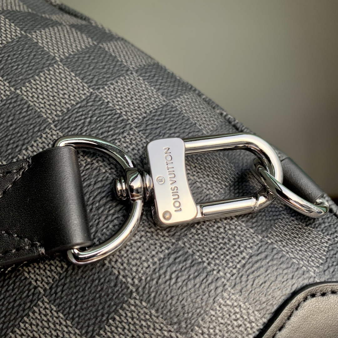 LV M30936 Louis Vuitton Duo Sling Bag Black grid