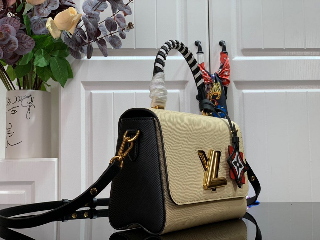 Louis Vuitton M56779 LV Crafty Twist MM Bag M56780 Epi Cream
