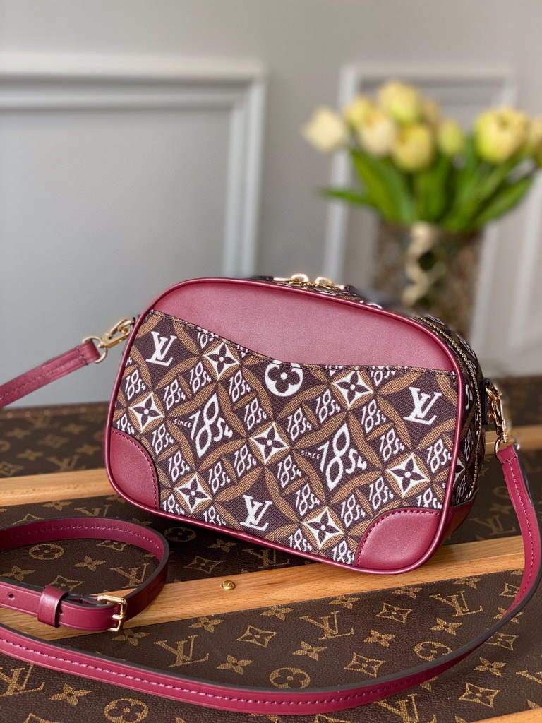 LV M57205 Louis Vuitton Since 1854 Deauville Mini Bag M57168 Wine Red