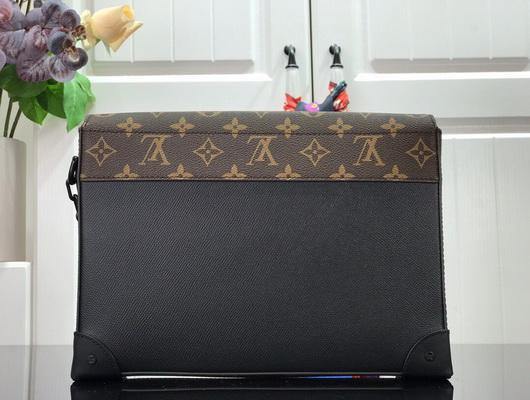 LV M30583 Louis Vuitton Pochette Voyage Steamer Bag Black