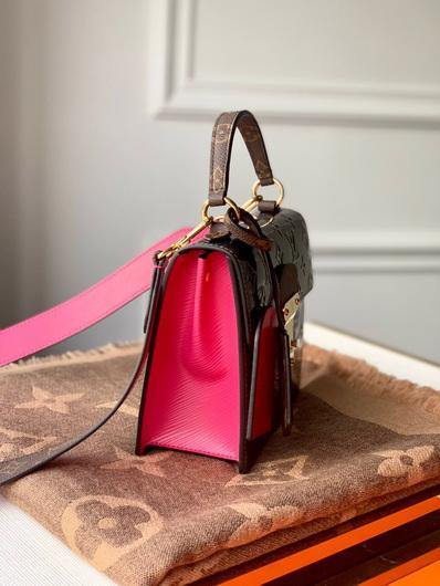 LV M90502 Louis Vuitton M90505 Spring Street Bag Silver Plum