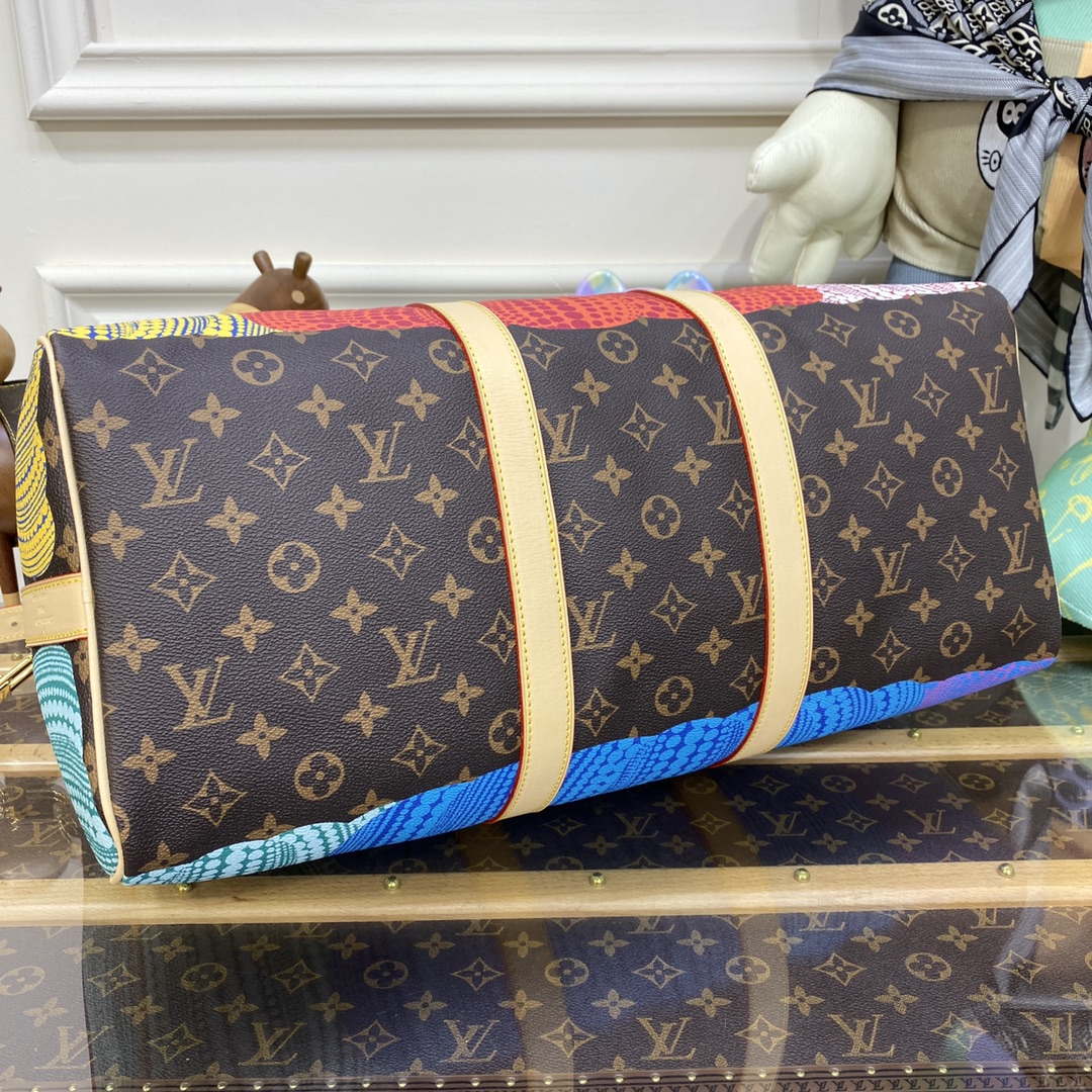 LV M46471 Louis Vuitton LV x YK Keepall Bandouli��re 45 Bag Monogram