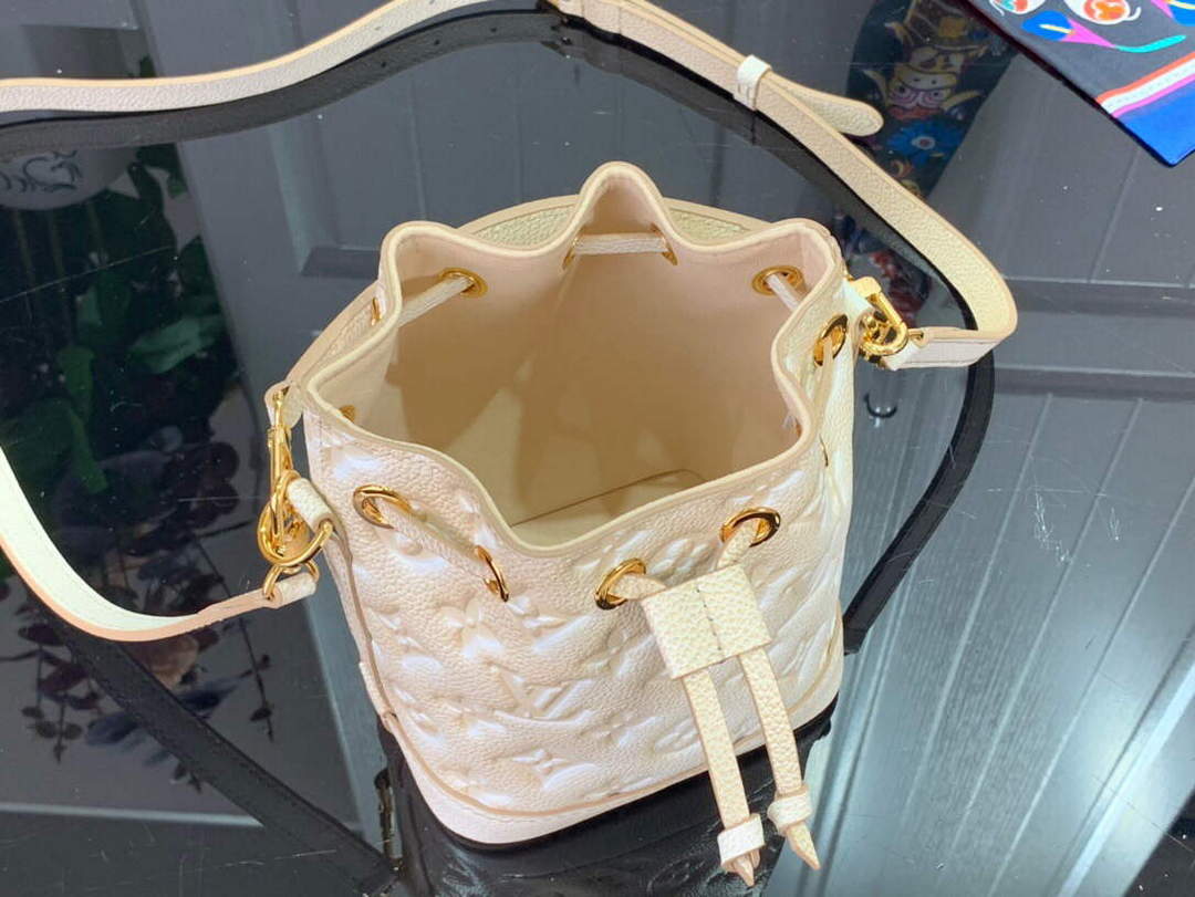 LV M81463 Louis Vuitton NANO NO Bucket Bag Light Beige