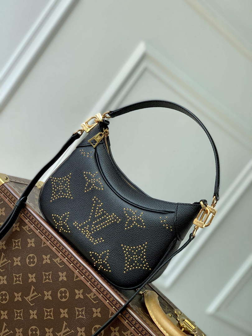 LV M46735 Louis Vuitton Bagatelle Handbag Black