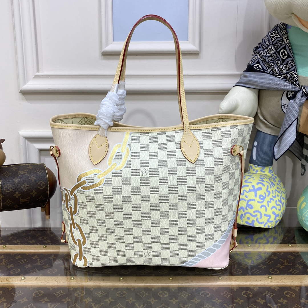 LV N40471 Louis Vuitton Neverfull MM Damier Tote Bag