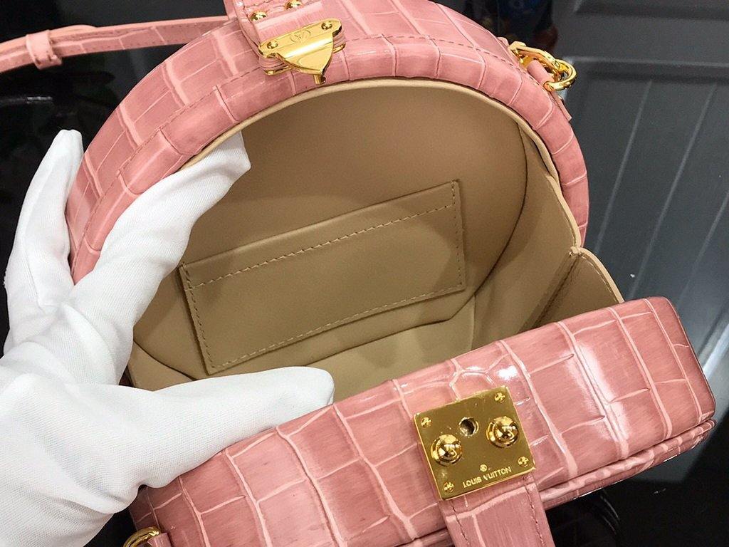 LV N94160 Louis Vuitton N93597 Petite Boite Chapeau Bag Pink