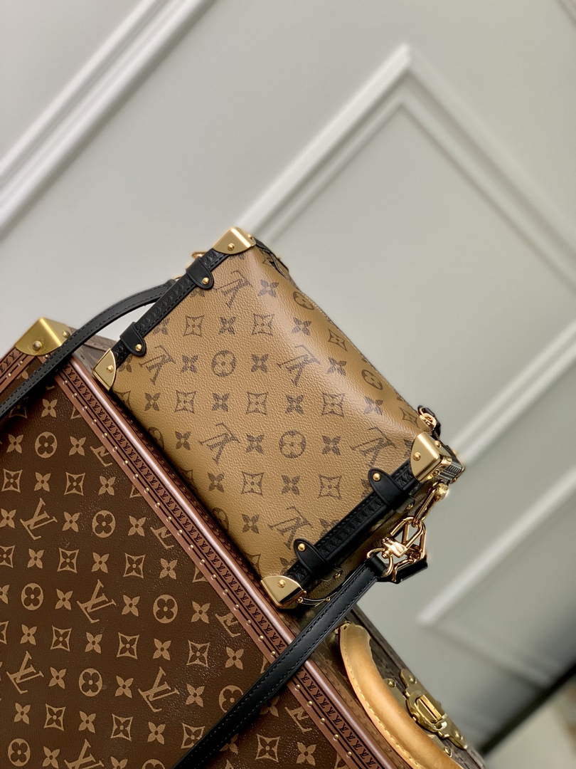 LV M46358 Louis Vuitton Side Trunk PM Handbag Yellow